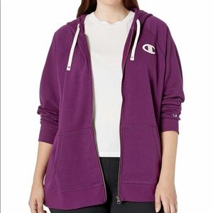 🎉 HP 🎉 Champion purple zip up hoodie